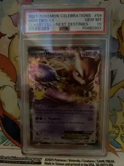 Pokemon TCG Mewtwo EX 54/99 Celebrations Classic Collection Holo Card 2021 - Image 1