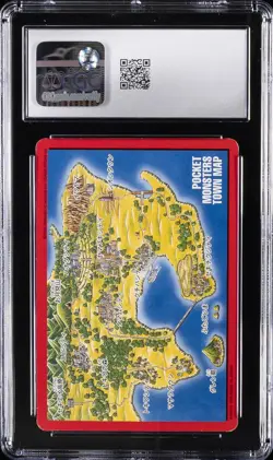 1996 BANDAI CARDDASS POKEMON PART 2 #000 MAP CARD 2 CGC 8 - Image 2