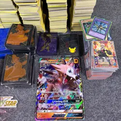 Pokemon Bulk Lot Cards w Full Arts Holos Reverse + Empty ETB Boxes Sleeves - Image 2