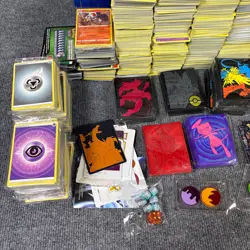 Pokemon Bulk Lot Cards w Full Arts Holos Reverse + Empty ETB Boxes Sleeves - Image 4