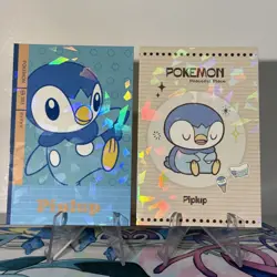 2 Cracked Ice Holo Database Set Piplup Non-TCG POKEMON CARD - Image 1
