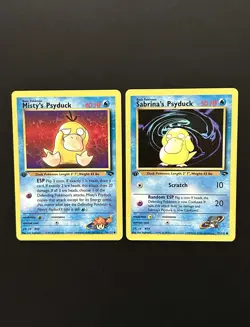 Pokemon Cards - Sabrina’s Misty’s & Misty’s Psyduck Gym Challenge 1st Edition - Image 1