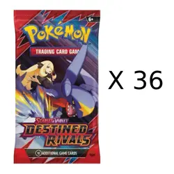 36 x DESTINED RIVALS Sealed BOOSTER PACKS (Box Lot) 10 Pokemon Cards Per Pack - Image 1