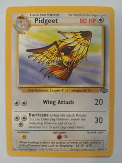 Pokemon Pidgeot #24/64 Non-Holo Rare Unlimited Jungle Set LP Vintage Card TCG - Image 1