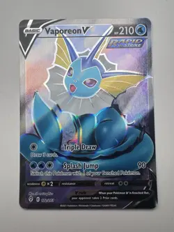Vaporeon V 172/203 Holo - Evolving Skies SWSH07 - Pokemon Trading Card Game CDA - Image 1