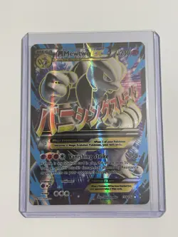 Pokemon TCG M Mewtwo EX Full Art Holo Card 159/162 Breakthrough - Image 1