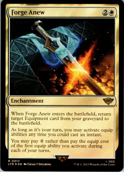 Forge Anew - Foil - R - Enchantment - Universes Beyond: The Lord of the Rings: T - Image 1