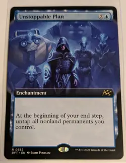 Unstoppable Plan (Extended Art) Aetherdrift Mtg Rare Magic The Gathering - Image 1