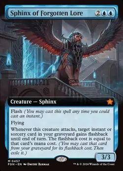 Sphinx of Forgotten Lore (Extended Art) Foundations Regular NM/M - Image 1