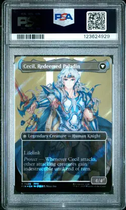 4929 Cecil Dark Knight Paladin 2025 MTG Final Fantasy #0525 Surge Foil PSA 10 - Image 2