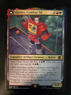 Blaster, Combat DJ NM Transformers - The Brothers' War MTG FREE SHIPPING - Image 1