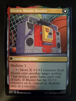 Blaster, Combat DJ NM Transformers - The Brothers' War MTG FREE SHIPPING - Image 2