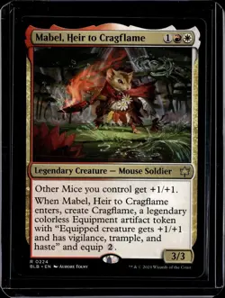 Mabel, Heir to Cragflame - 224 - BLB - NM - MTG Magic the Gathering - Image 1