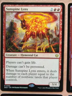 4x Sunspine Lynx (3x Foil, 1x Reg) **NEAR MINT** **UNPLAYED** MTG - Image 2