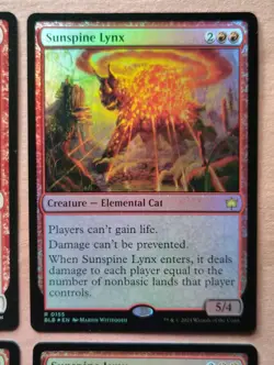 4x Sunspine Lynx (3x Foil, 1x Reg) **NEAR MINT** **UNPLAYED** MTG - Image 3