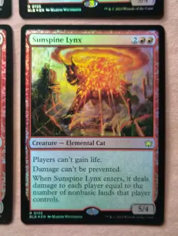 4x Sunspine Lynx (3x Foil, 1x Reg) **NEAR MINT** **UNPLAYED** MTG - Image 4