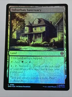 MTG Universes Beyond: Spider-man Suburban Sanctuary Foil 0185 NM - Image 1