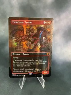 Twin flame tyrant mtg Mana Foil (Foundations) - Image 1