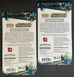 POKEMON SUN MOON LOST THUNDER BLISTER BOOSTER PACK X2 BOTH ROWLET & SALANDIT - Image 2