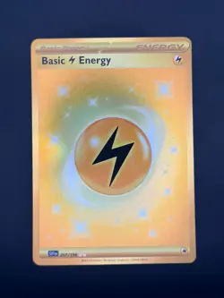 Gold Lightning Energy 257/198 Scarlet & Violet English NM/M Pokemon TCG English - Image 1