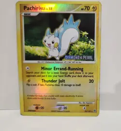 2007 POKEMON DIAMOND & PEARL PACHIRISU LV. 23 35/130 REVERSE HOLO RARE - Image 1