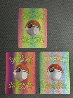 M Mewtwo X Ex Shadowless Evil NM Fan Art RainbowFoil Pokemon TCG Lot Of 3 - Image 5