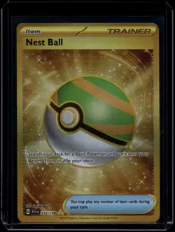 Pokemon TCG Nest Ball 255/198 Scarlet & Violet Base Set Hyper Rare NM - Image 1