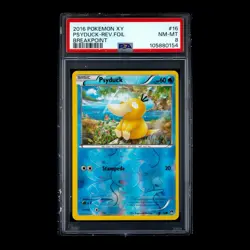 ✨ PSA 8 ✨ 2016 POKEMON XY BREAKPOINT #16 PSYDUCK-REVERSE FOIL - Image 2