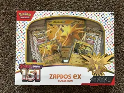 Pokemon TCG Scarlet & Violet 151 Zapdos EX Collection Box Sealed NEW - Image 1