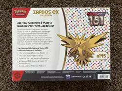 Pokemon TCG Scarlet & Violet 151 Zapdos EX Collection Box Sealed NEW - Image 2