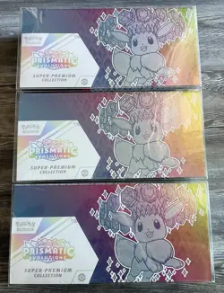 LOT (3) Prismatic Evolutions SPC + Cases Special Premium Collection Box Pokemon - Image 1