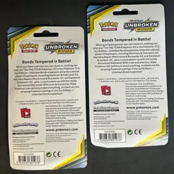 POKEMON SUN MOON UNBROKEN BONDS BLISTER BOOSTER PACK NEW PIKACHU & EEVEE - Image 2