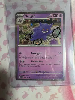 Gengar 094/165 Cosmos Holo SWIRLS Pokemon 151 SWSH Sam’s Club Exclusive - Image 1