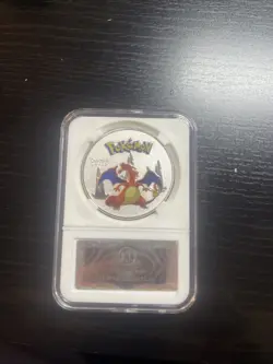 Pokemon Charizard Colorized Coin - Worth Collection KL -Proof - Image 1