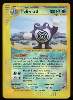 Pokemon 2002 Expedition - Poliwrath - Reverse Holo - 24 - Image 1