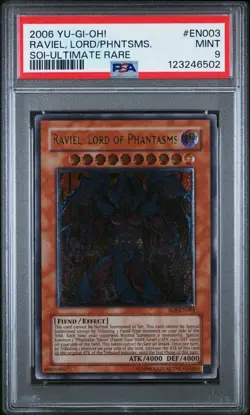 PSA 9 EURO Raviel Lord of Phantasms SOI-EN003 Ultimate Rare Unlimited YUGIOH - Image 1