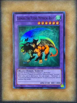 Yugioh Chimera The Flying Mythical Beast LCYW-EN052 Super Rare 1st Ed NM - Image 1