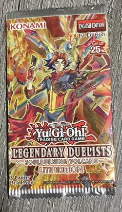 Yu-Gi-Oh Legendary Duelists Soulburning Volcano Pack Lite 25th anniversary - Image 1