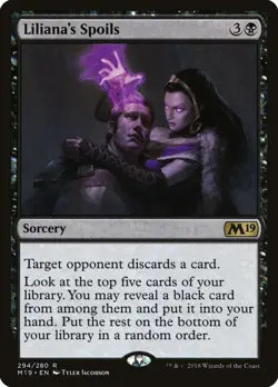 Liliana's Spoils Core Set 2019 / M19 NM Black Rare MAGIC MTG CARD ABUGames - Image 1