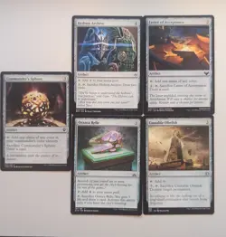 MTG Mana Rocks, Artifacts. 5 cards. Mana Ramp, Mana Acceleration - Image 1