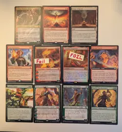 MTG Planeswalkers lot - Gruul. Red/Green. 11 Cards. Magic the Gathering PWs. - Image 1