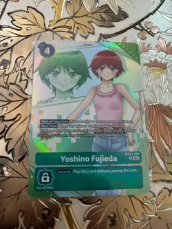Digimon Card Game Yoshino Fujieda Alternate Art Foil BT13-100 Premium Heroines - Image 1