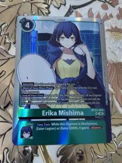 Digimon Card Game Erika Mishima Foil BT23-084 SR Hackers Slumber A06 - Image 1