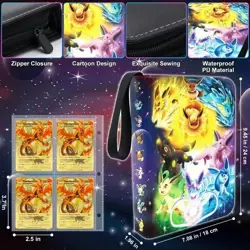 Charmander Card Binder Pokemon Cards Holder 400 Cards w/ 50 Removable Sleeves - Image 4