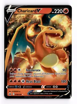 Charizard V 018/159 Crown Zenith Ultra Rare Holo Pokemon TCG Card NM - Image 1