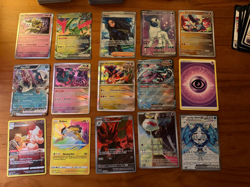 Lot 223 Pokemon Cards mostly common - rarest ones shown in picture - Image 1