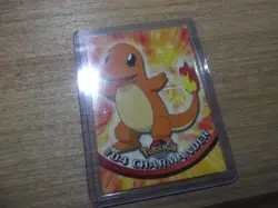 Charmander #04 Topps Black Label Non Foil Pokemon Card NM/LP - Image 1