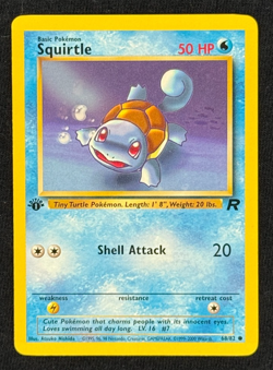 SQUIRTLE **1st Edition** (NM) - Team Rocket 68/82 - Pokemon Trading Card Game - Image 1
