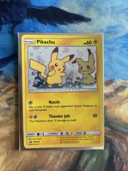 Pokemon Pikachu 2019 SM162 Holo Card Sun & Moon Black Star Promo TCG NM - Image 1