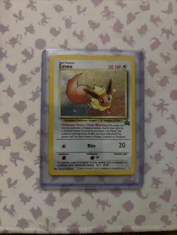 Pokemon Evee Black Star Promo #11 Holo Card WOTC Swirl - Image 1